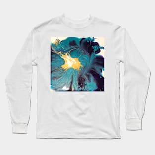 Purple Topaz Spin Floral Long Sleeve T-Shirt